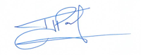 Firma de Terence J. Paul